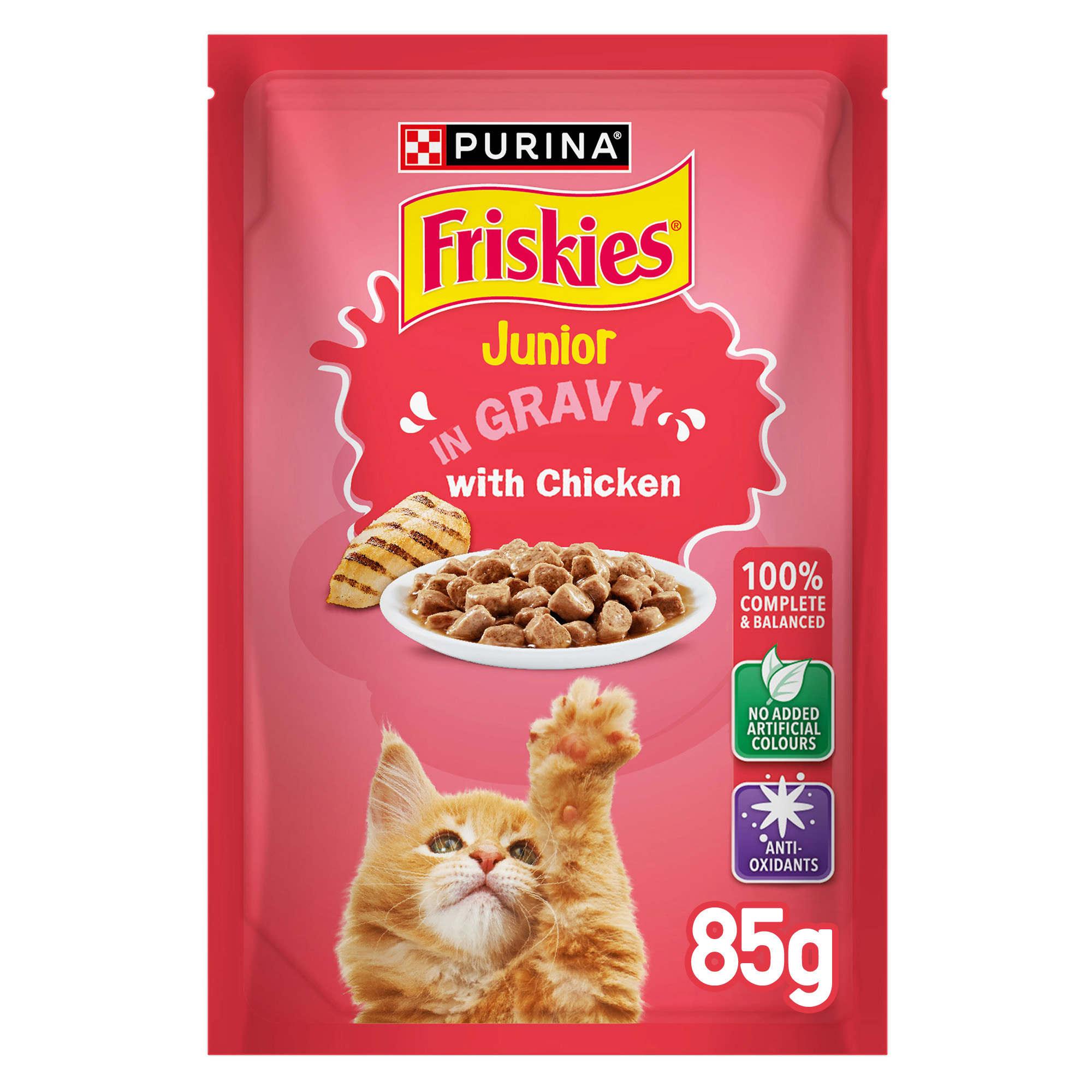 FRISKIES Junior Chicken in Gravy Wet Cat Food 85g Purina