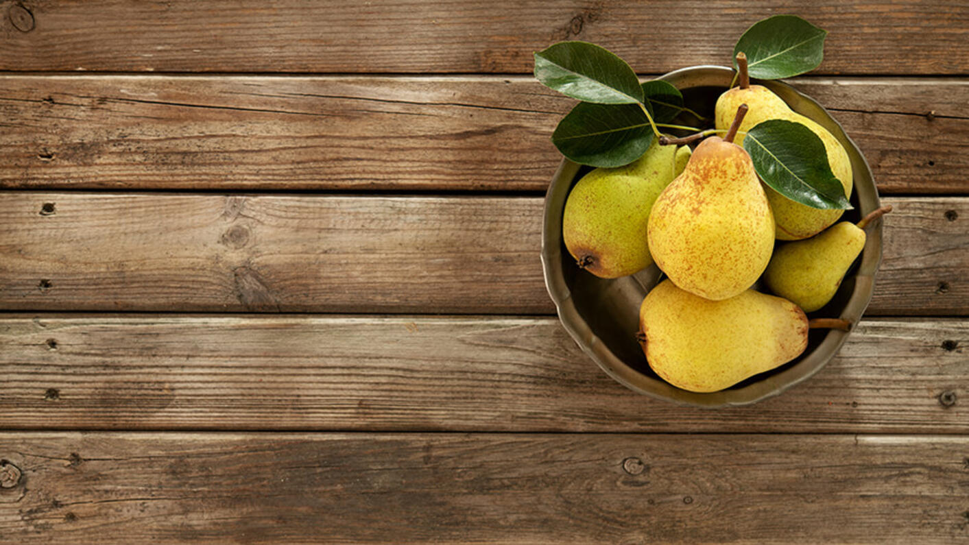 Pears on the table