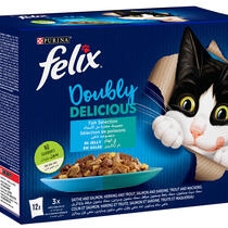 FELIX® Doubly Delicious Fish Selection Wet Cat Food