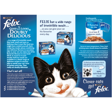 FELIX® Doubly Delicious Fish Selection Wet Cat Food