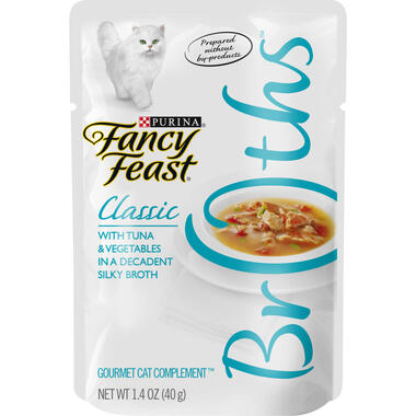 Fancy Feast® Wet Cat Food Complement with Tuna & Vegetables in a Decadent Silky Broth
