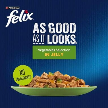 FELIX® As Good As it Looks Vegetable Selection Wet Cat Food