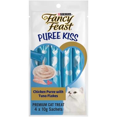 Fancy Feast® Adult Puree Kiss Chicken Puree With Tuna Flakes Wet Cat Treats