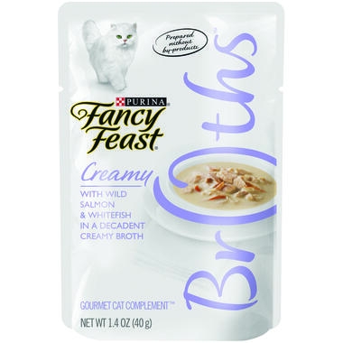 Fancy Feast® Wet Cat Food Complement with Wild Salmon & Whitefish in a Decadent Creamy Broth