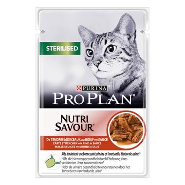Purina Pro Plan Sterilised Wet Cat Food, Beef in Gravy
