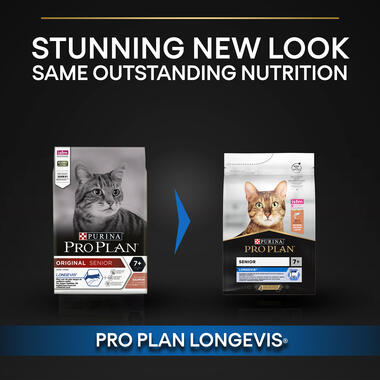 Purina Pro Plan Senior 7+ Longevis Dry Cat Food with Salmon