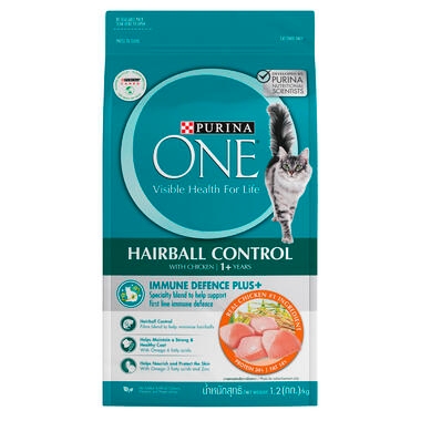 PURINA ONE Adult Hairball Control Chicken Dry Cat Food Purina