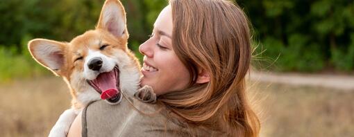 Woman with dog